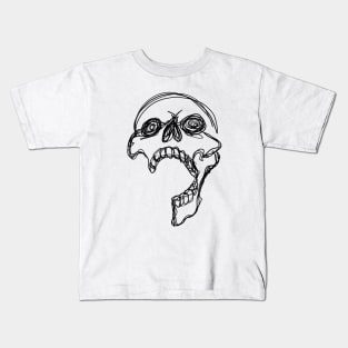 Skull One line Kids T-Shirt